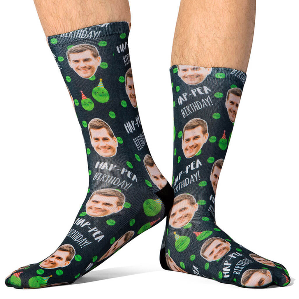 Hap-Pea Birthday Socks