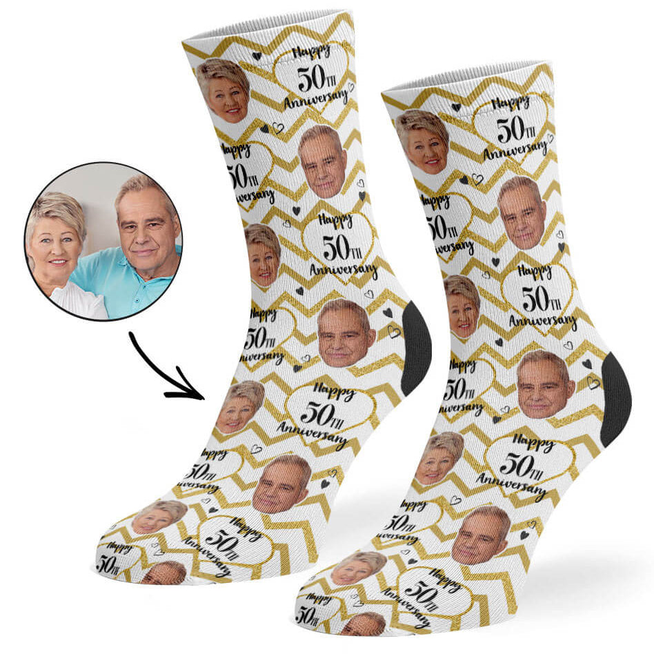 50th Anniversary Photo Socks