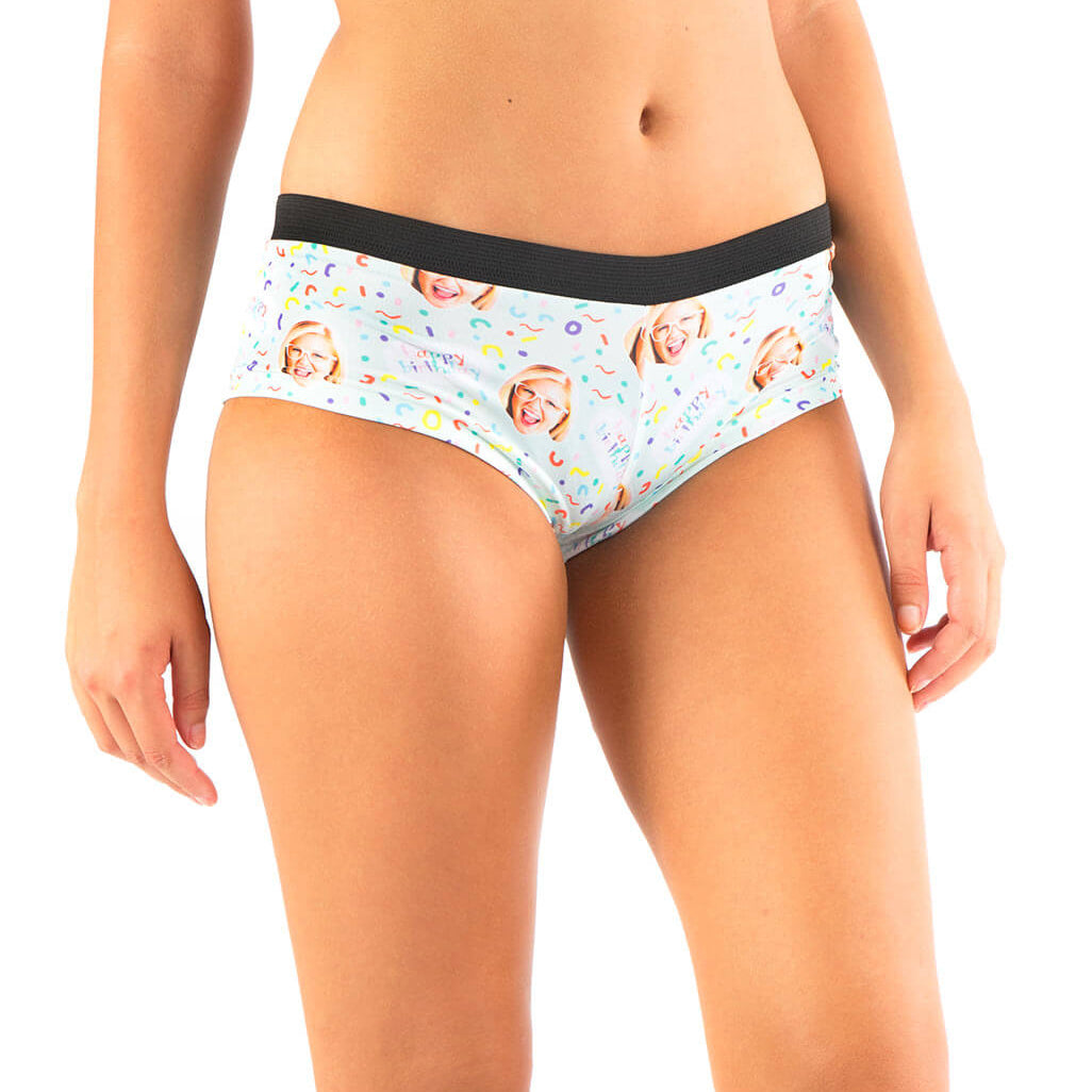 Personalised Happy Birthday Face Knickers