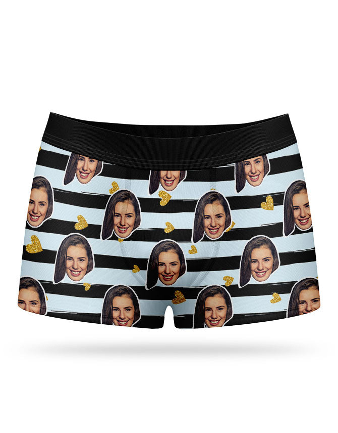 Face Stripes Boxer Shorts