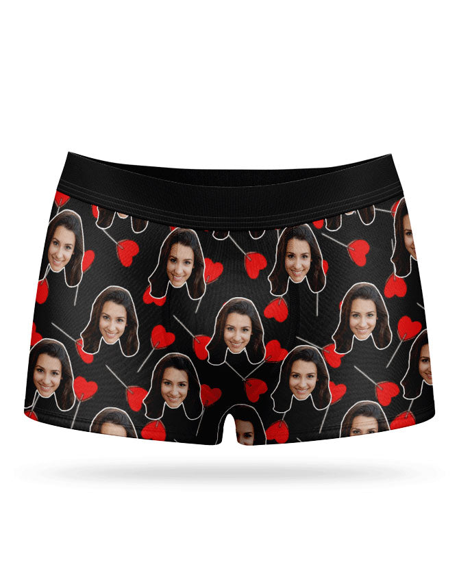 Heart Lollipops Face Boxers