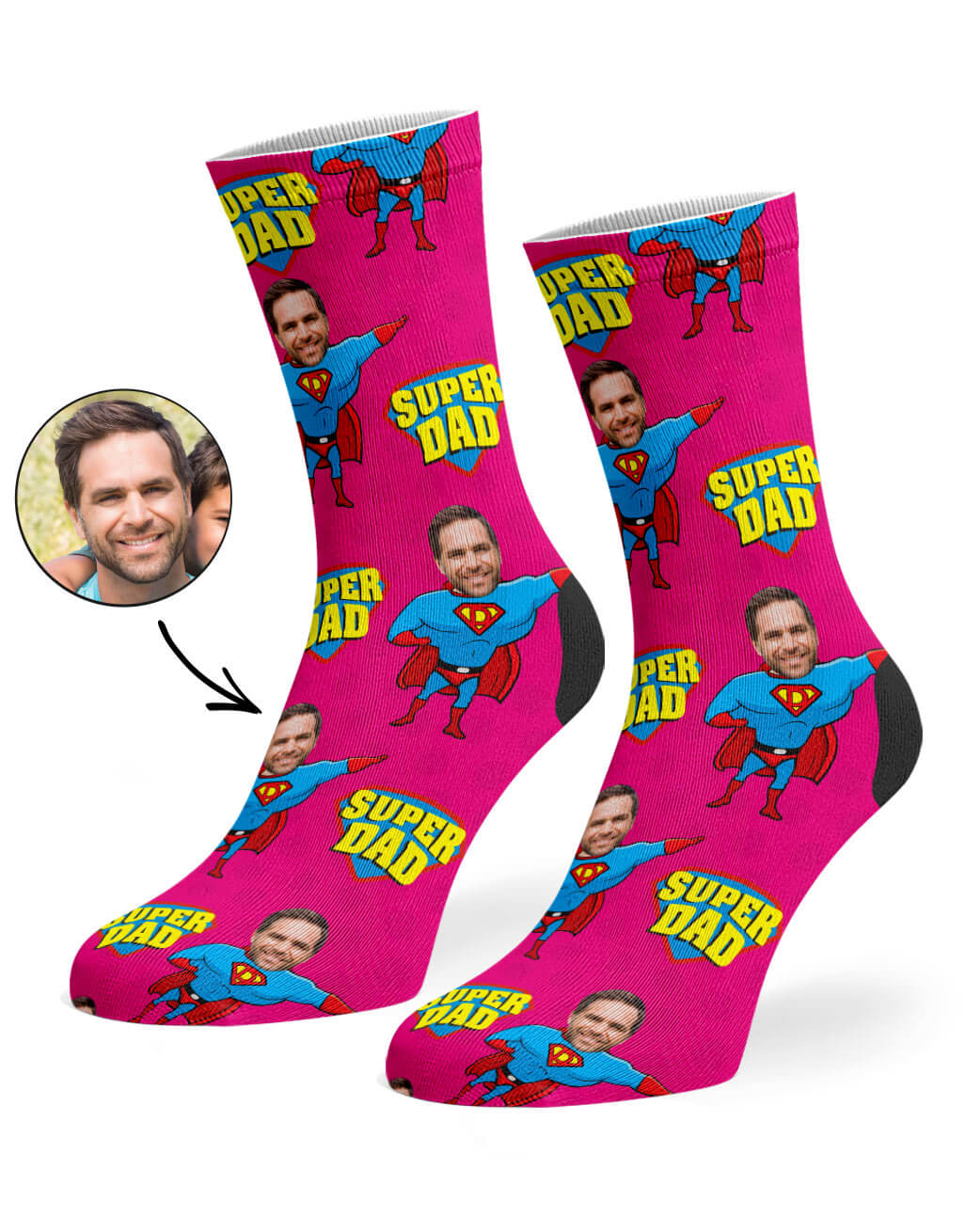 Super Hero Dad Socks Gift