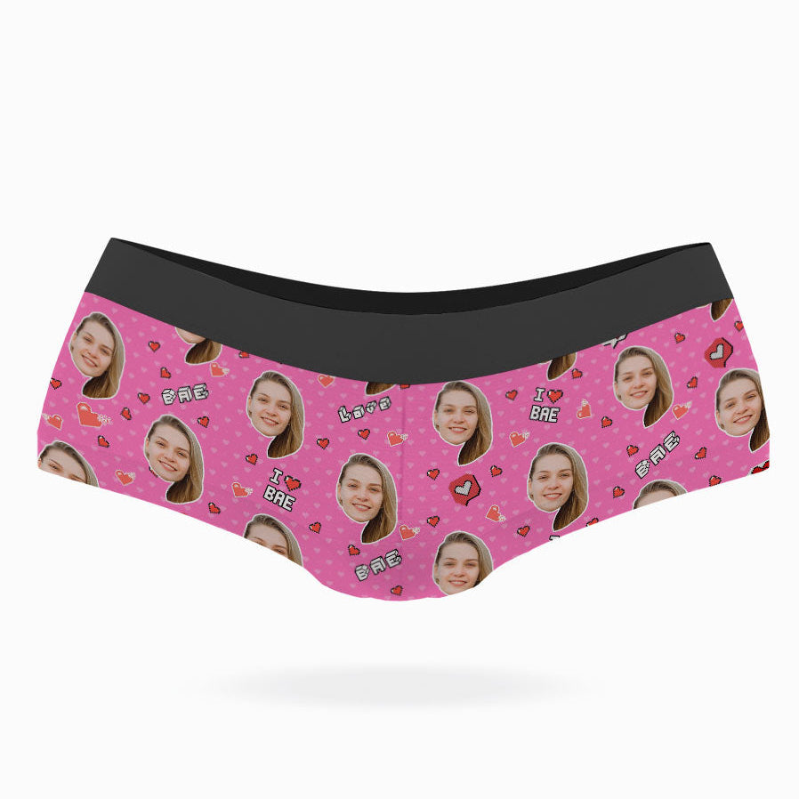 Pink I Love Bae Knickers