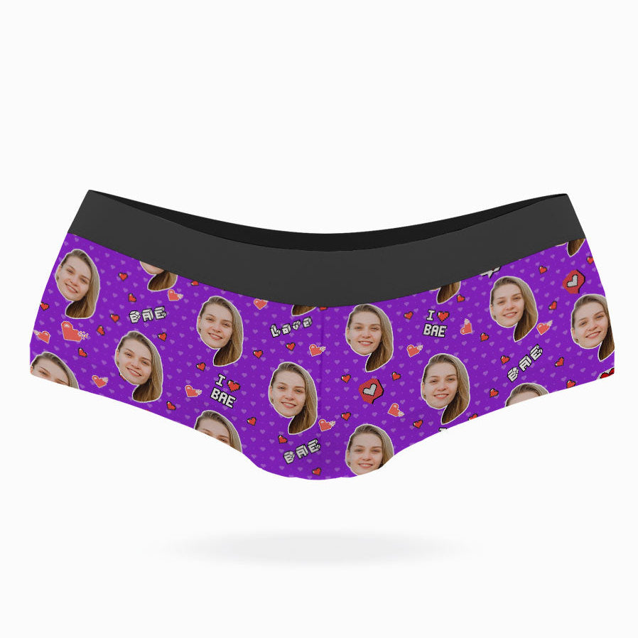 Purple I Love Bae Knickers