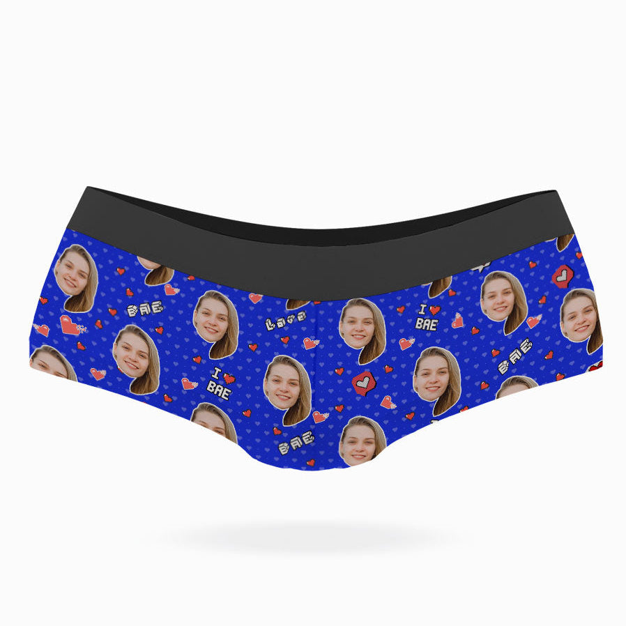 Blue I Love Bae Knickers