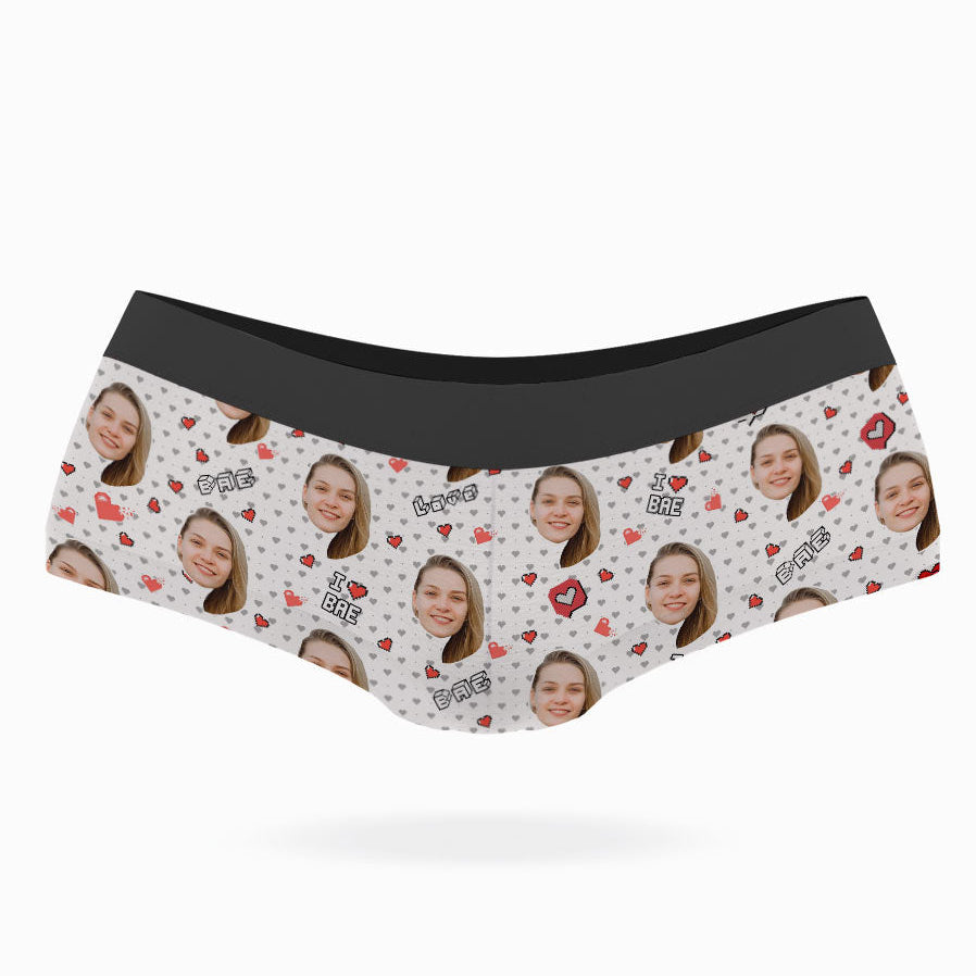 I Love Bae Custom Photo Knickers