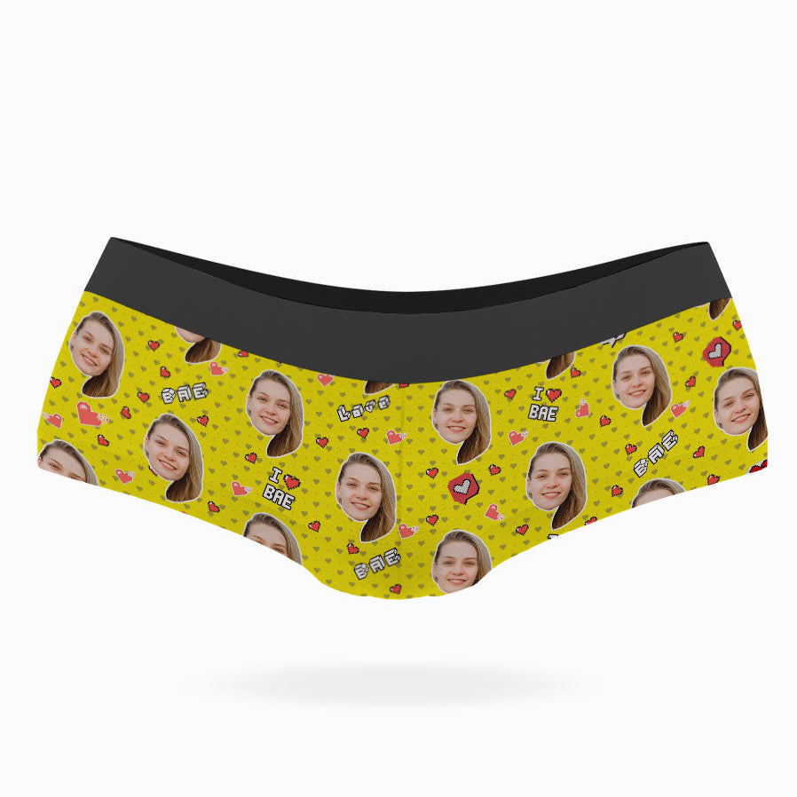 Yellow I Love Bae Knickers