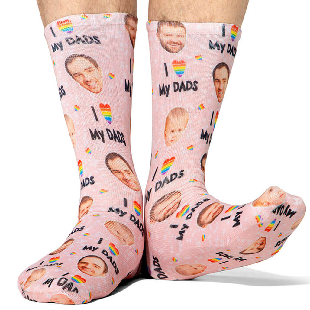 I Love My Dads Socks