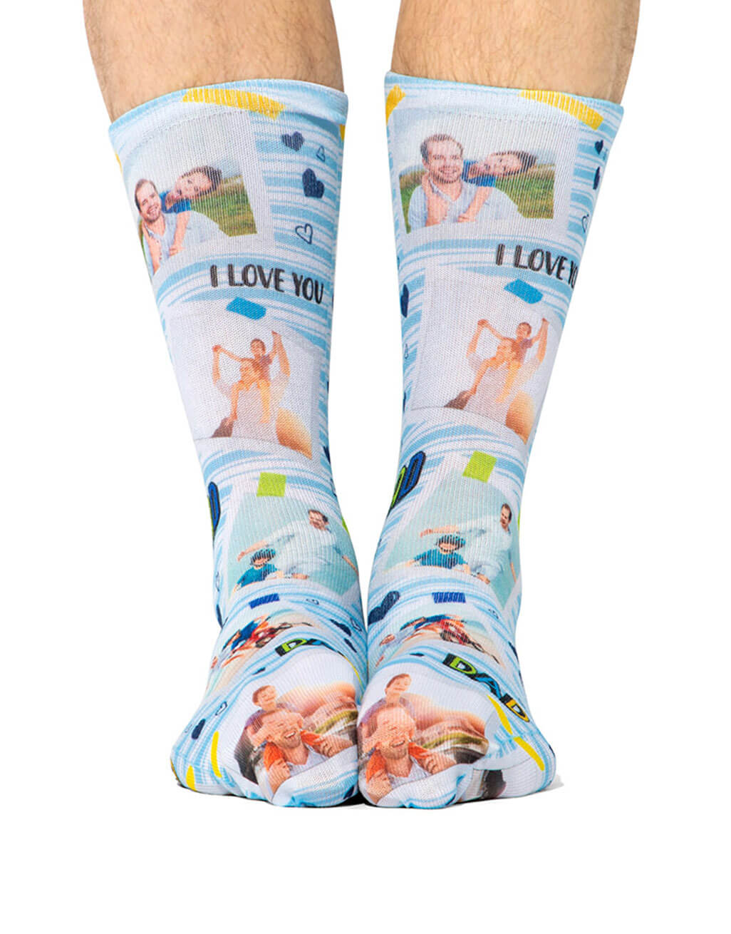 Photo Collage Dad Socks