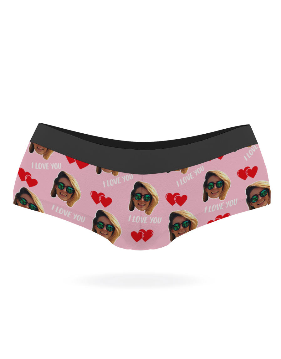 Pink I Love You Knickers
