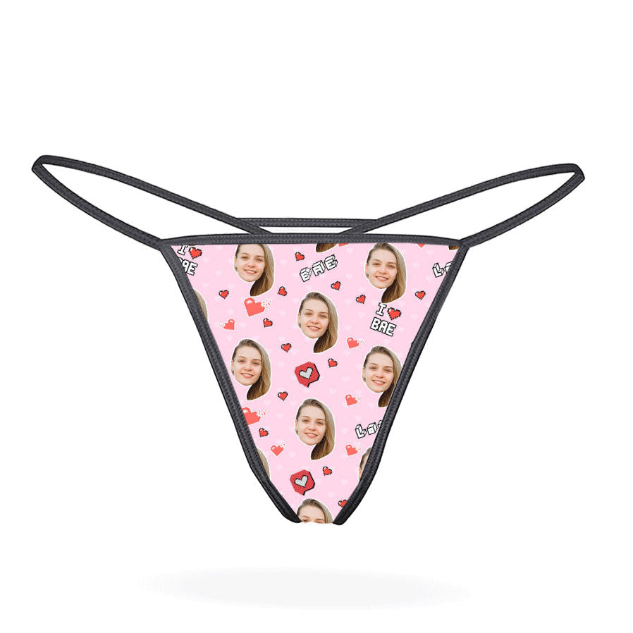 Baby Pink I Love Bae Thong