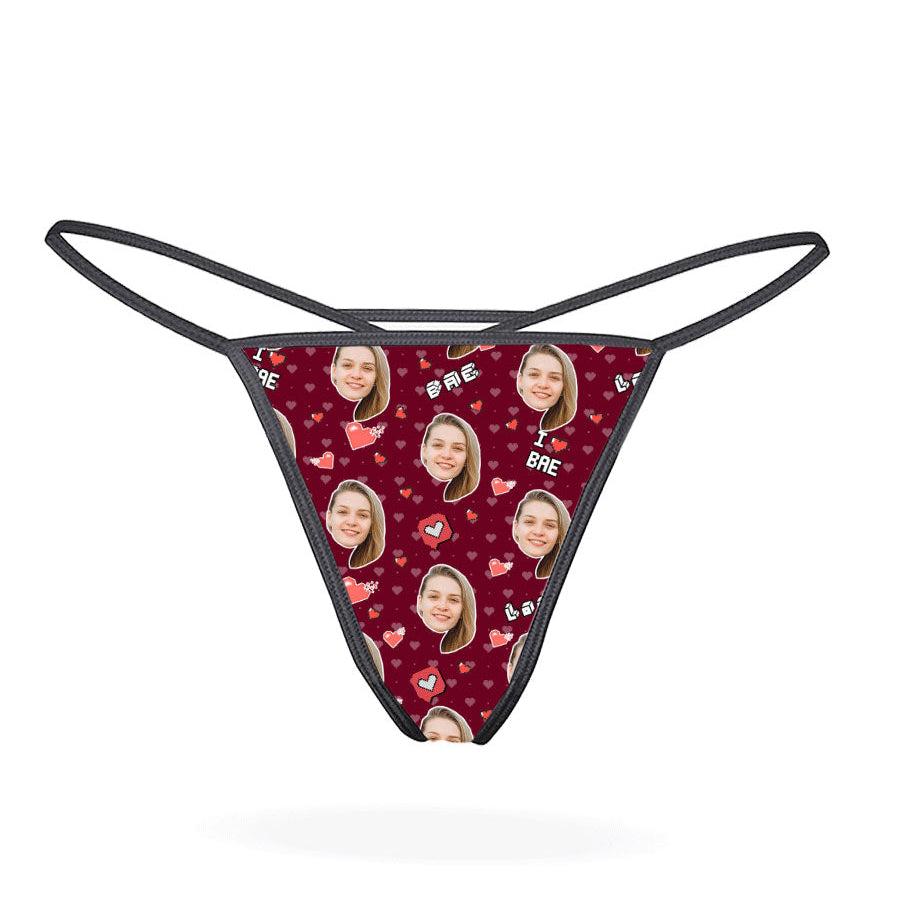 Unique I Love Bae Gift Thong