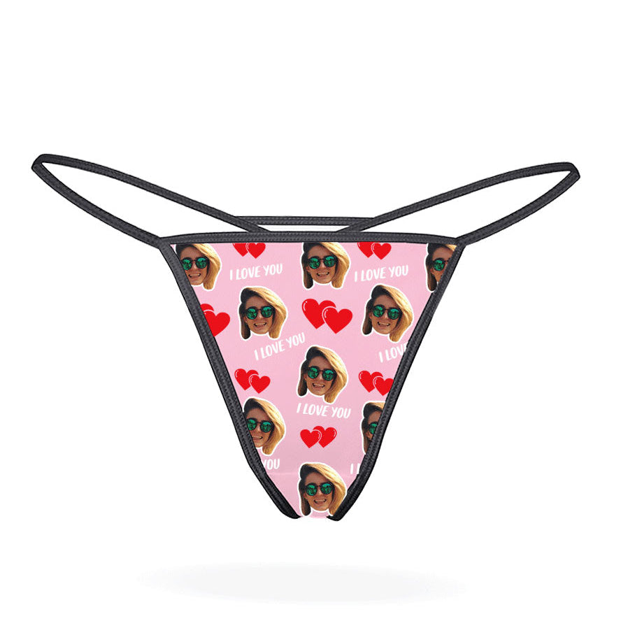 I Love You Thong Gift For Valentines Day