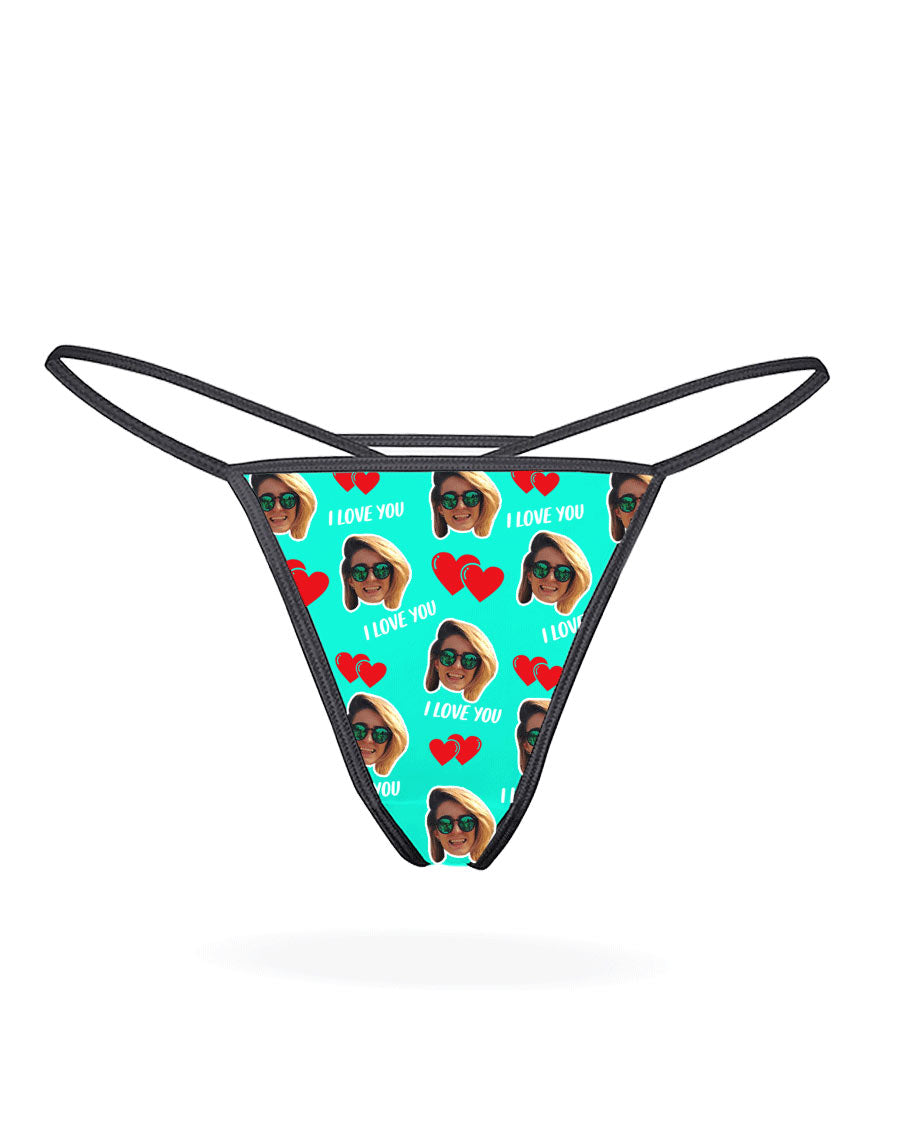 Mint I Love You Thong