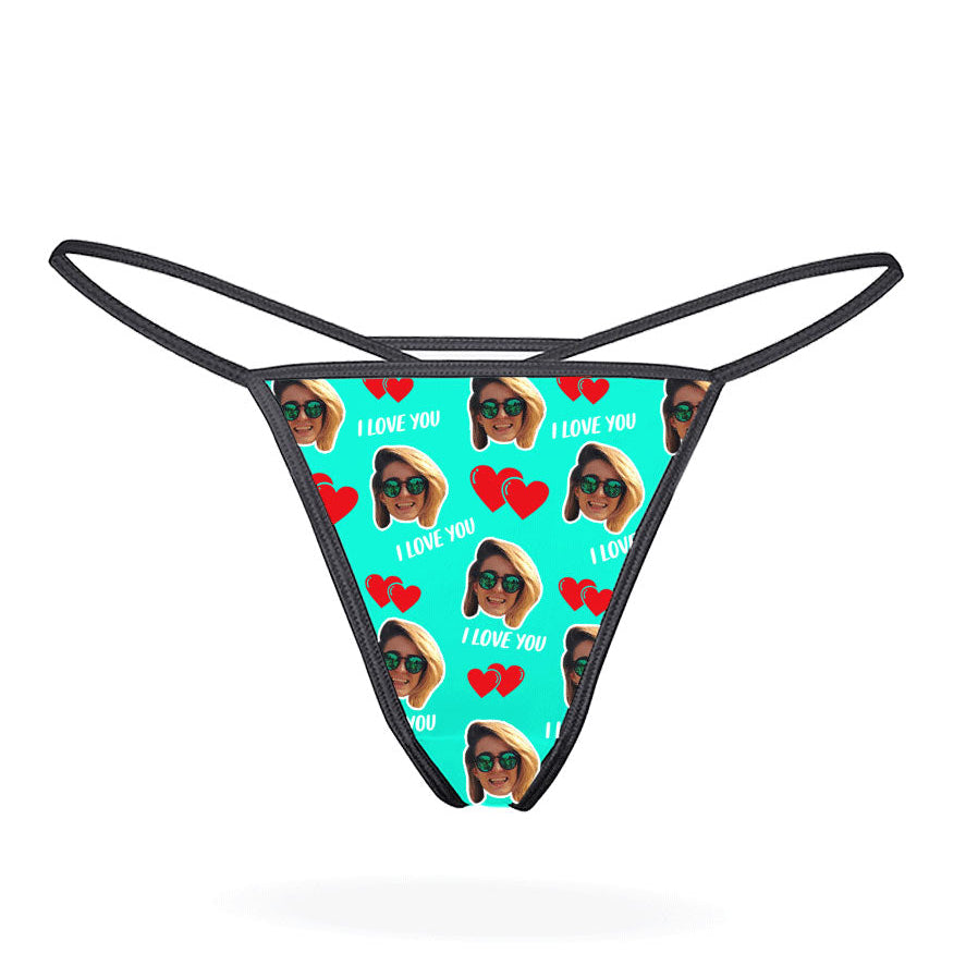 Mint I Love You Thong