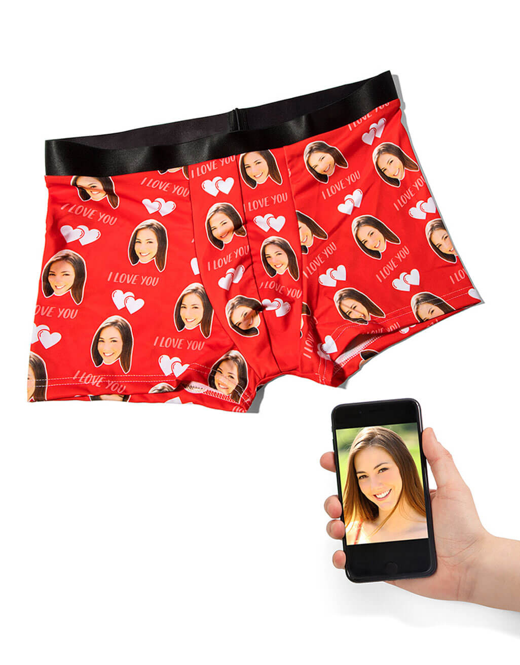 I love You Photo Boxers