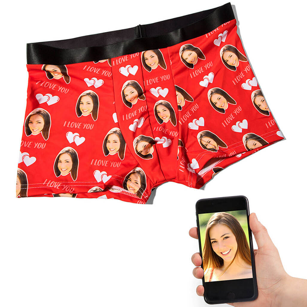 I love You Photo Boxers