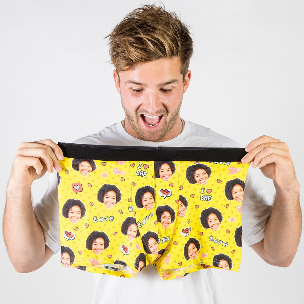 I Love Bae Face Boxers