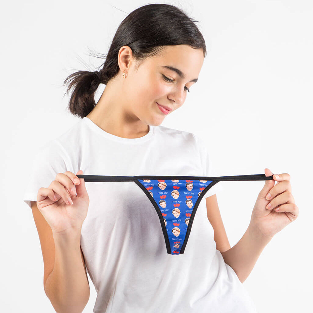 I Love You Photo Thong