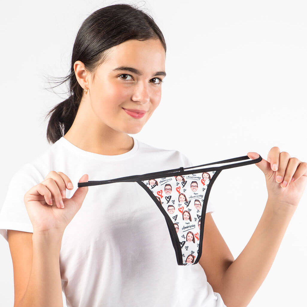 Personalised Happy Anniversary Thong