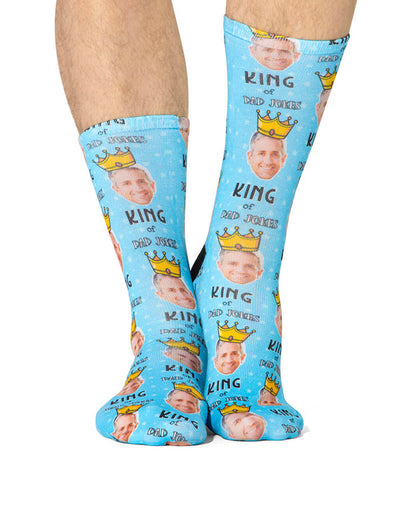 King Of Dad Jokes Socks
