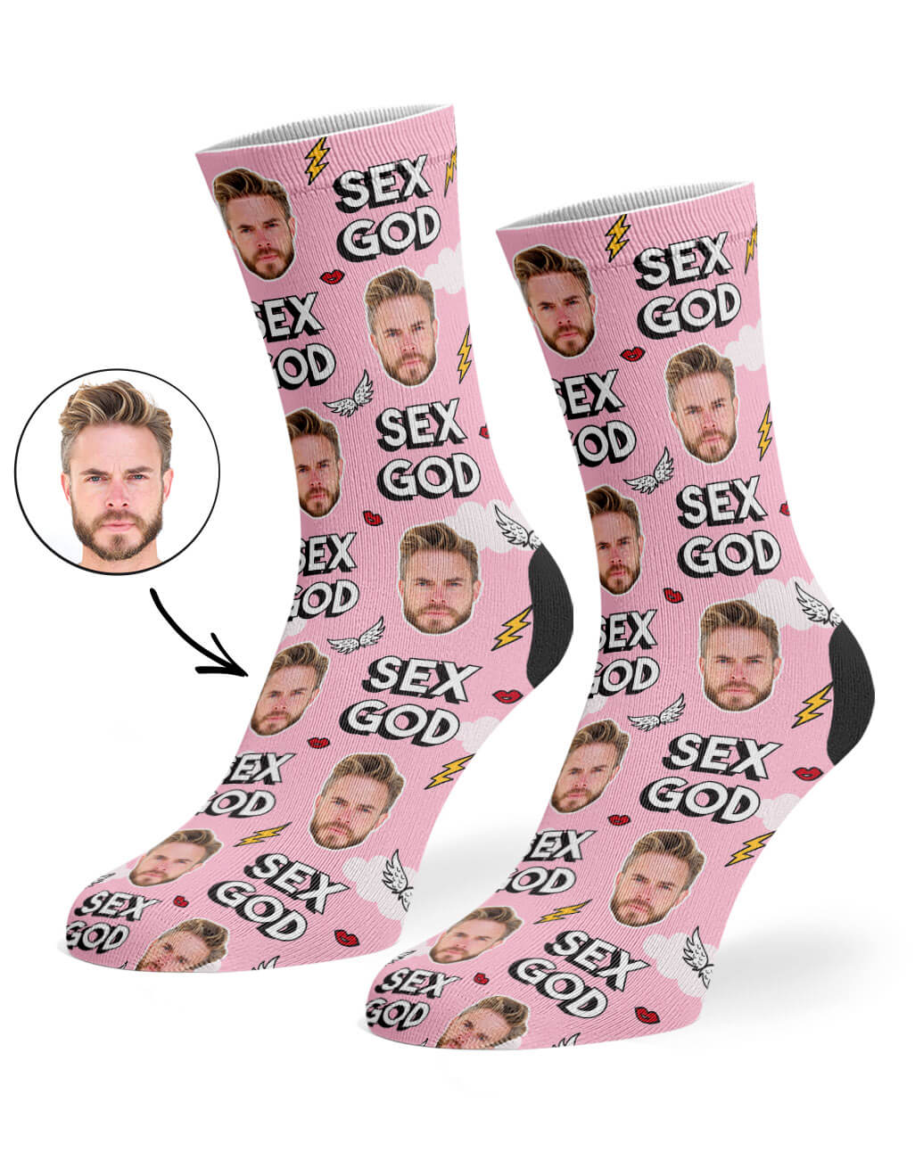 Personalised Sex God Socks