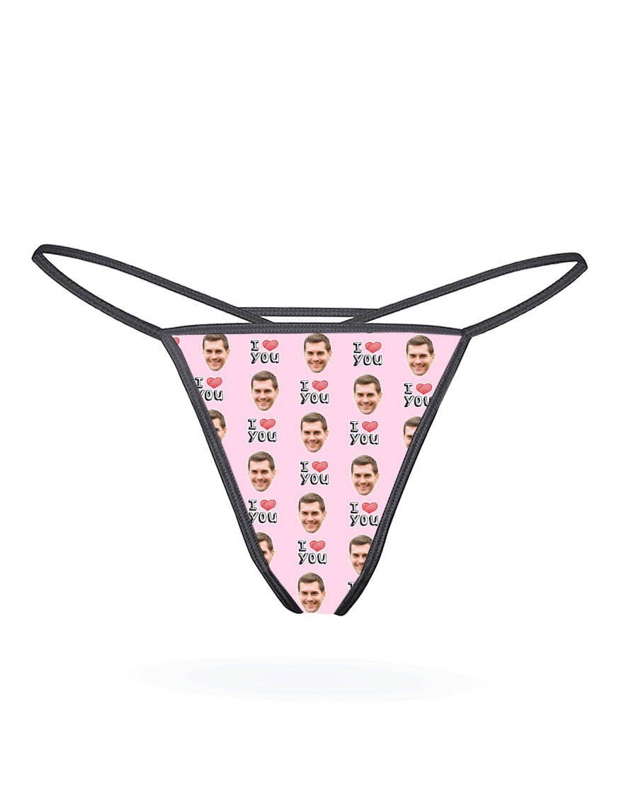 I Heart You Photo Thong