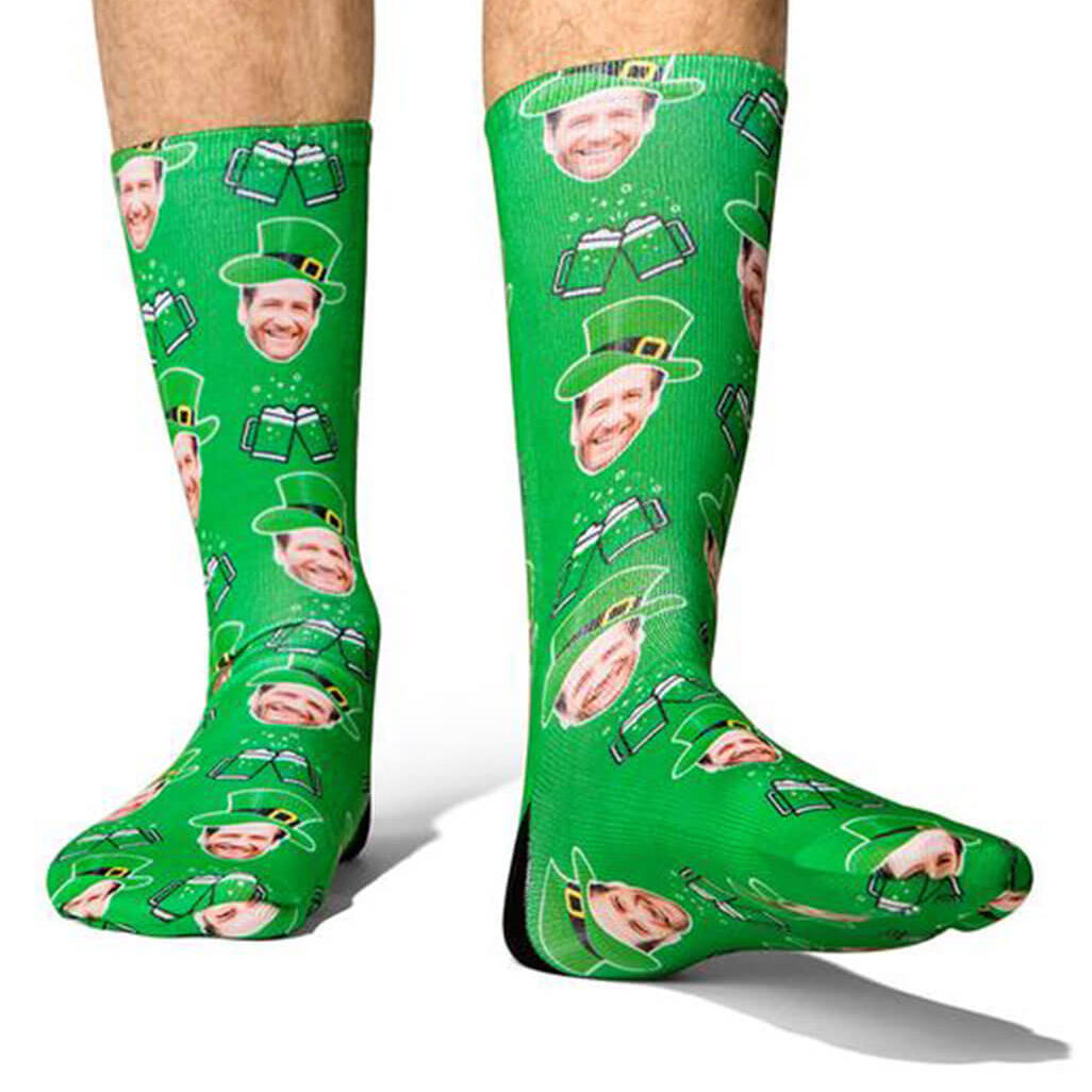 Leprechaun Socks With Your Face On