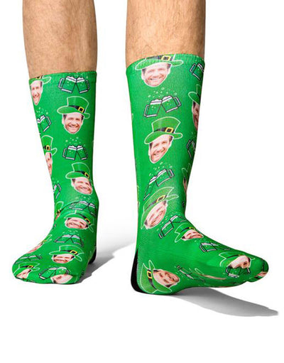 Leprechaun Socks With Your Face On