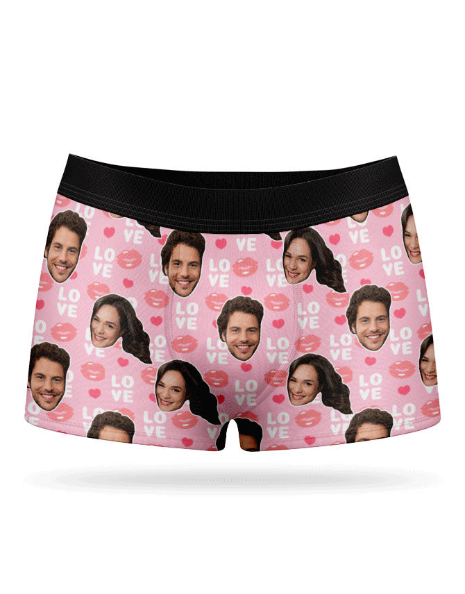 Love Lips Boxer Shorts With Photos