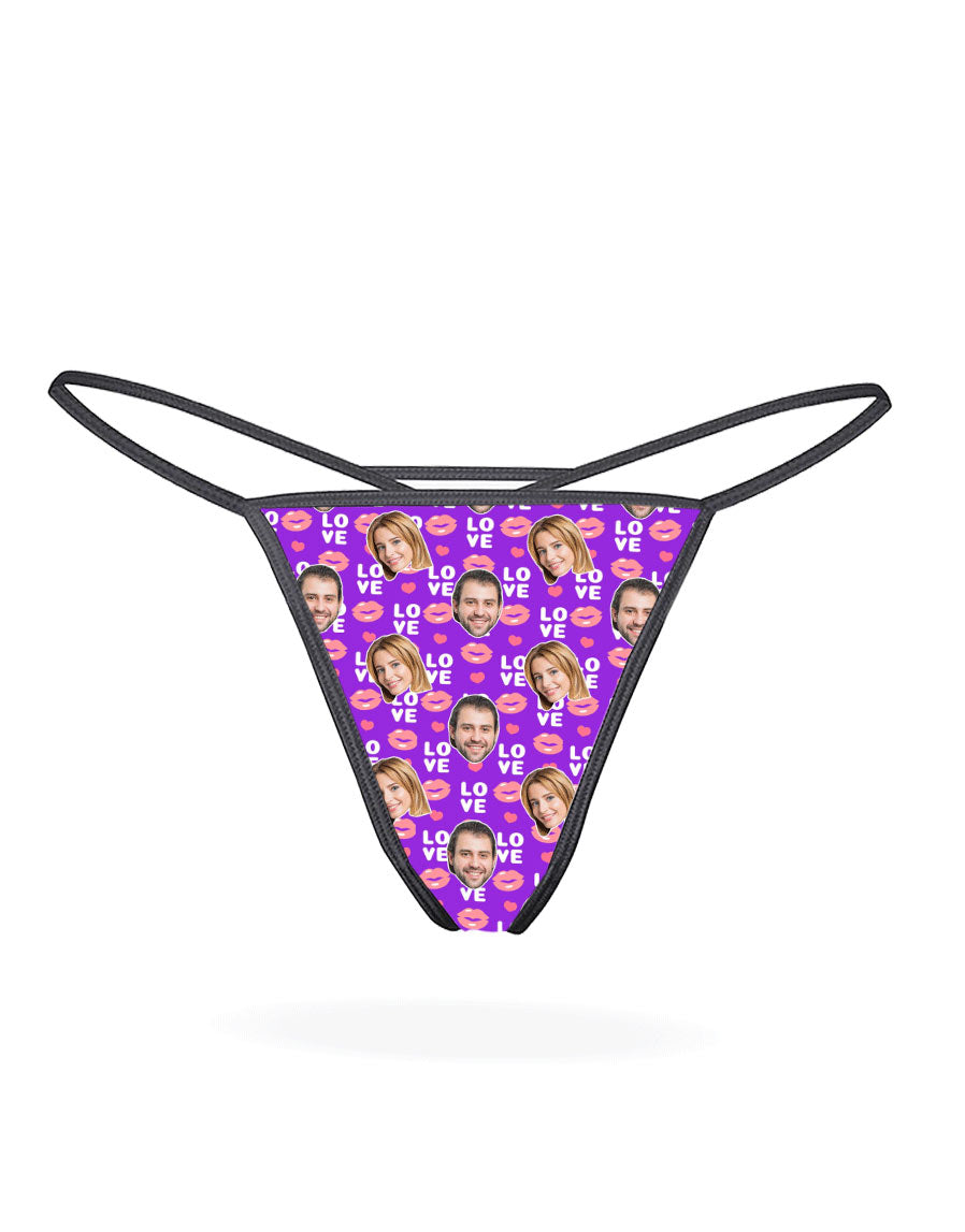 Your Faces On Love Lips Thong