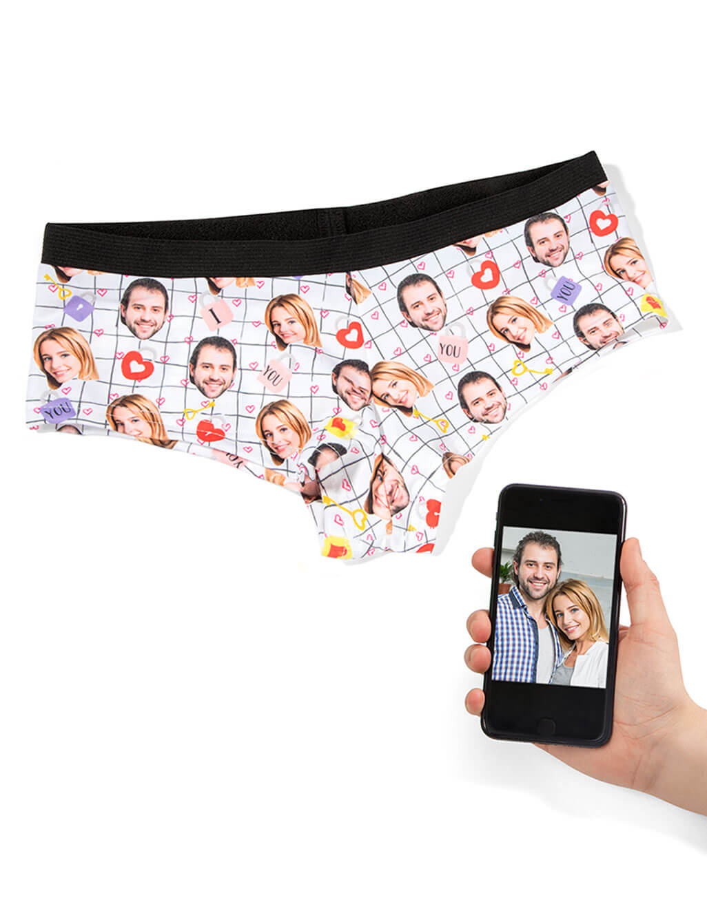 Love Locks Faces On Knickers