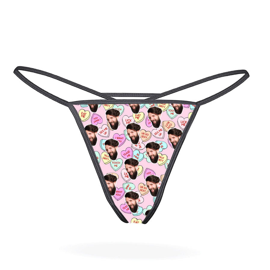 Valentines Naughty Love Hearts Thong