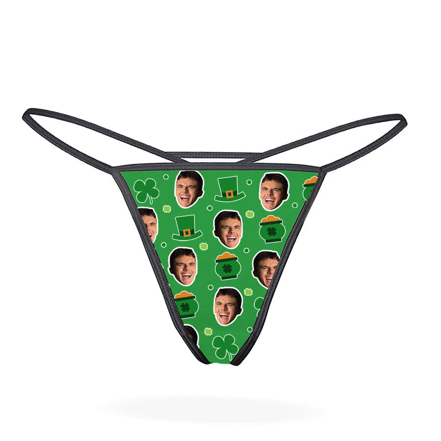 Custom Photo Luck of the Irish Thong