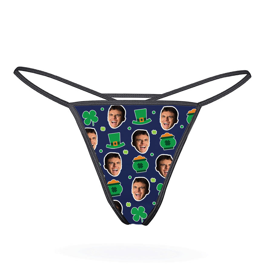 Navy Luck of the Irish Thong