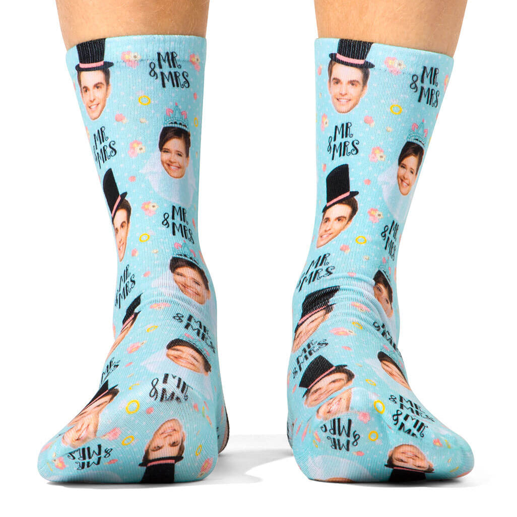 Mr & Mrs Marriage Props Socks