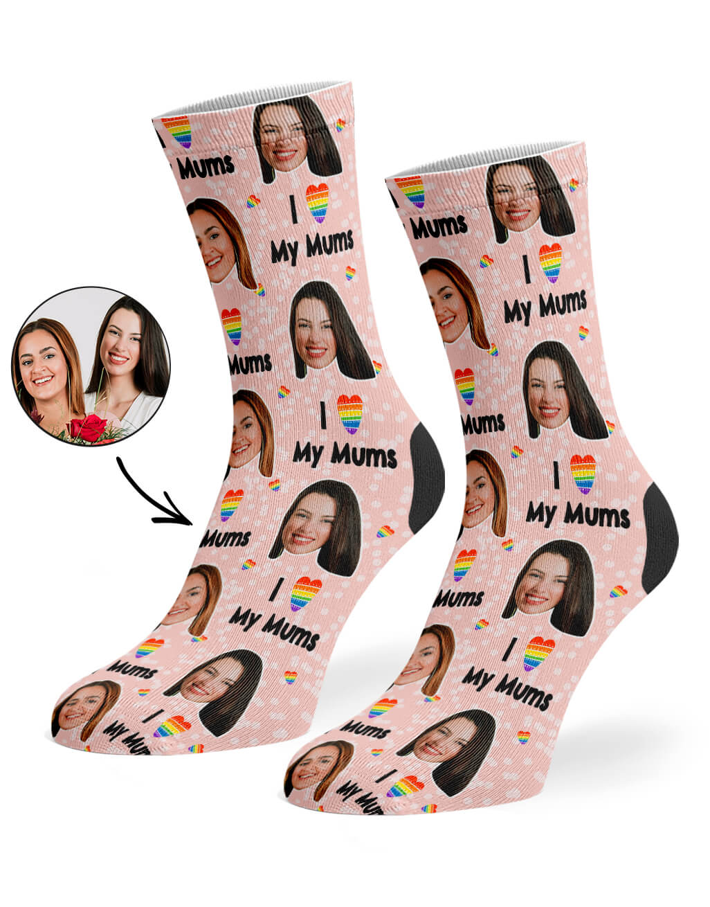 I Love My Mums Socks Unique Gift