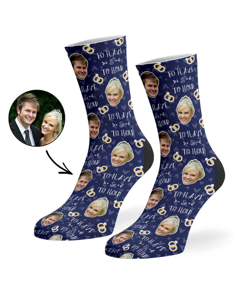 To Have & To Hold Photo Socks
