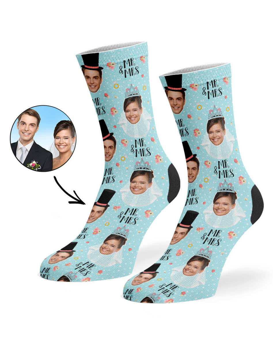 Unique Mr & Mrs Marriage Props Gift Socks