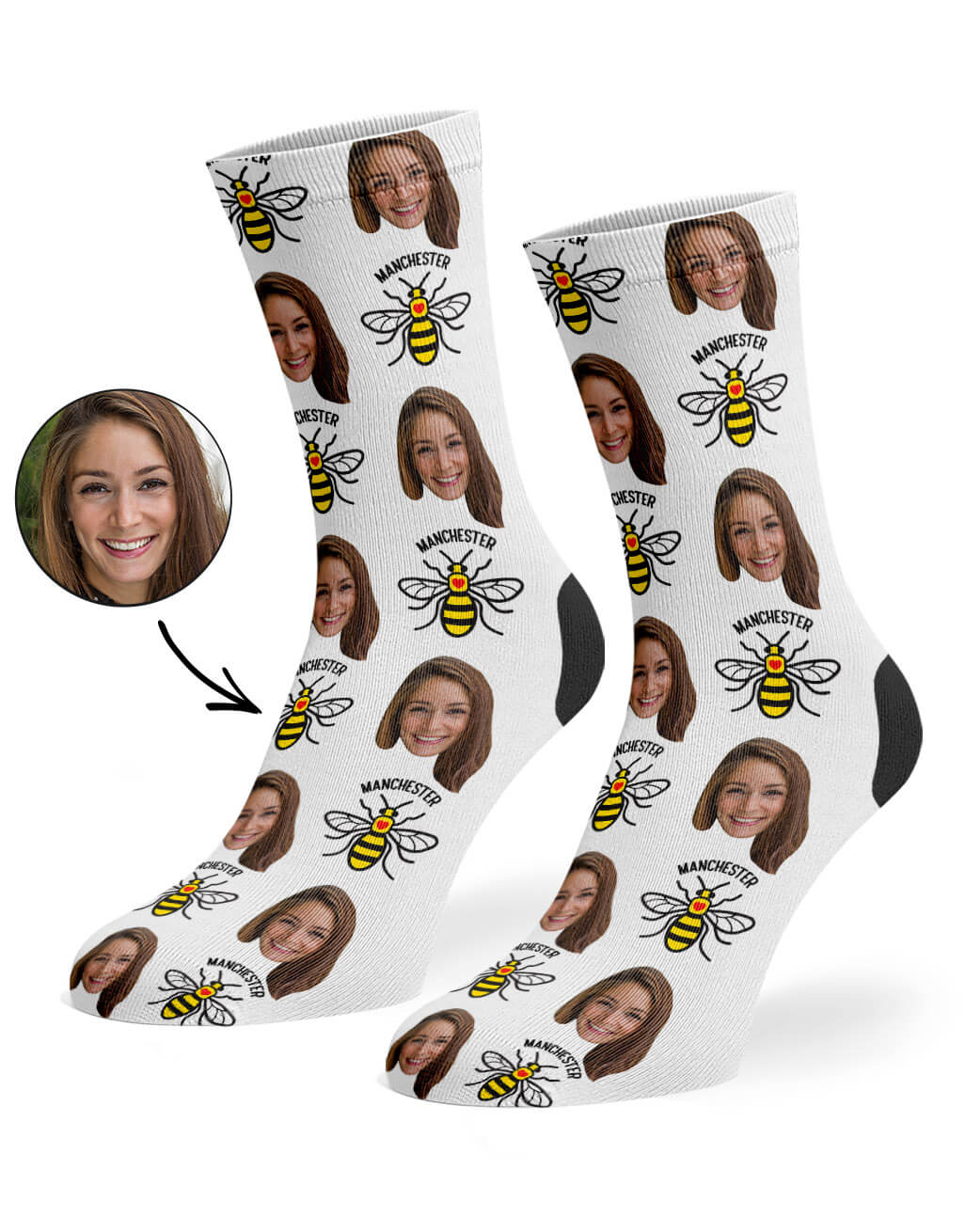 The Manchester Bee Socks Gift
