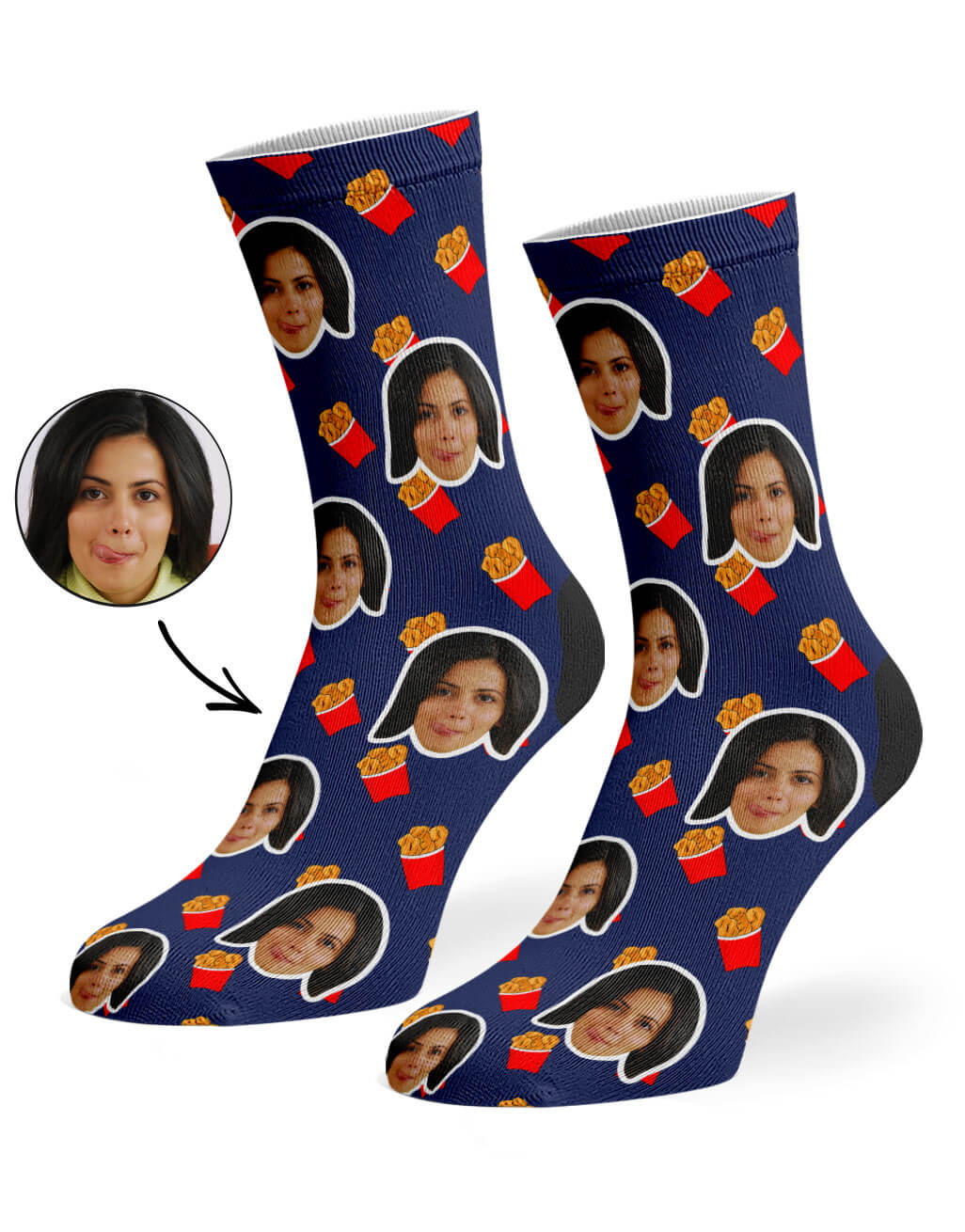 Funny Chicken Nuggets Socks