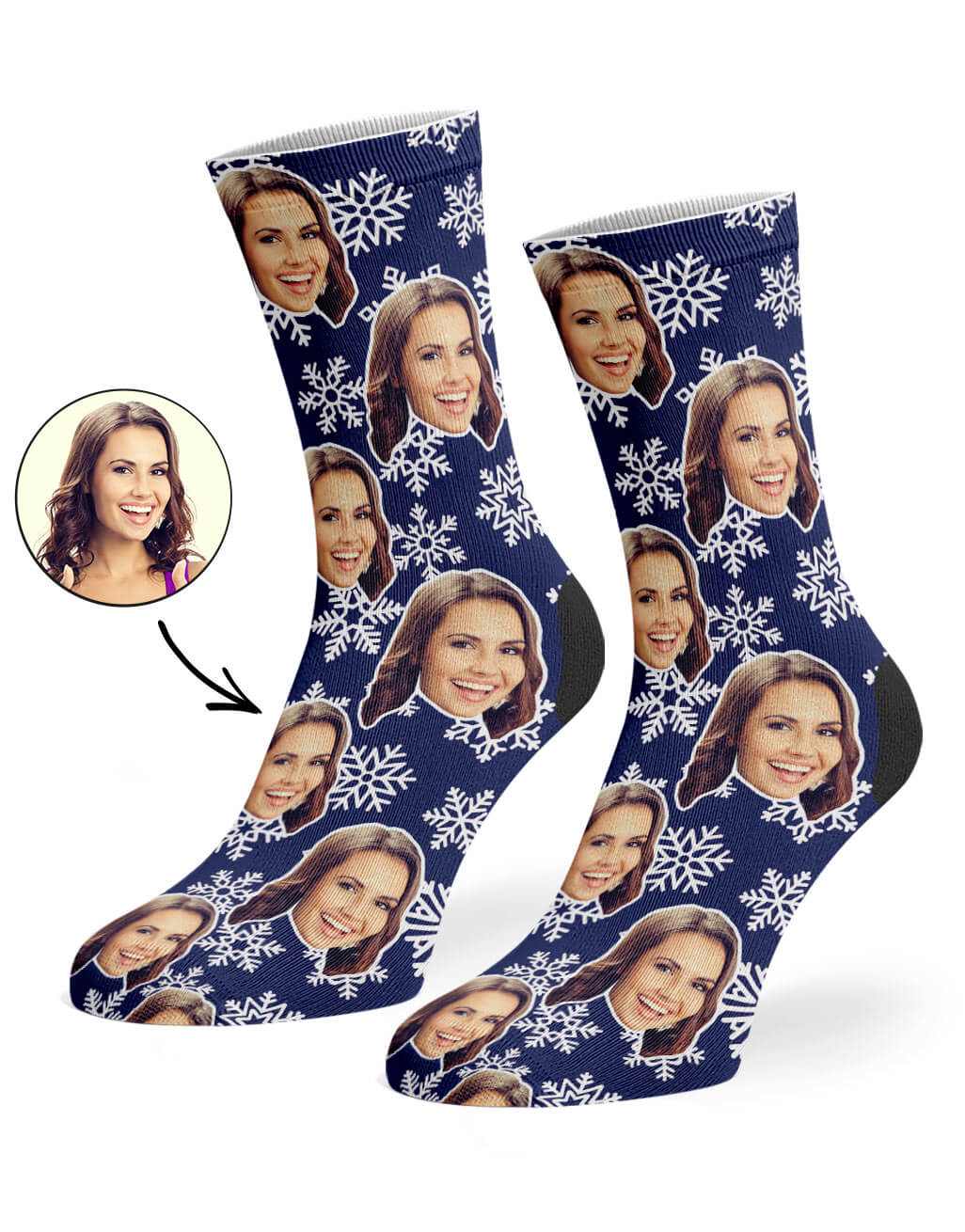Unique Christmas Snowflake Socks