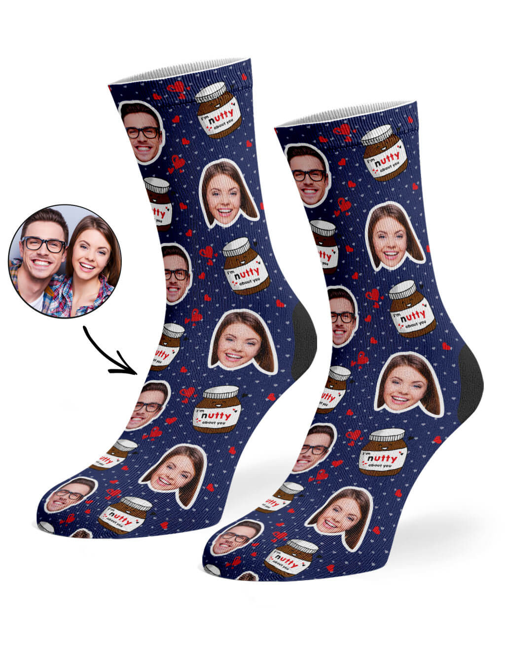 Personalised Nutty About You Socks