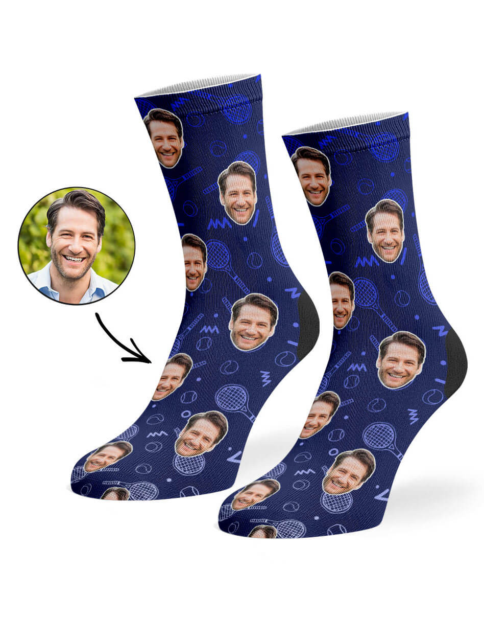 Neon Tennis Photo Socks
