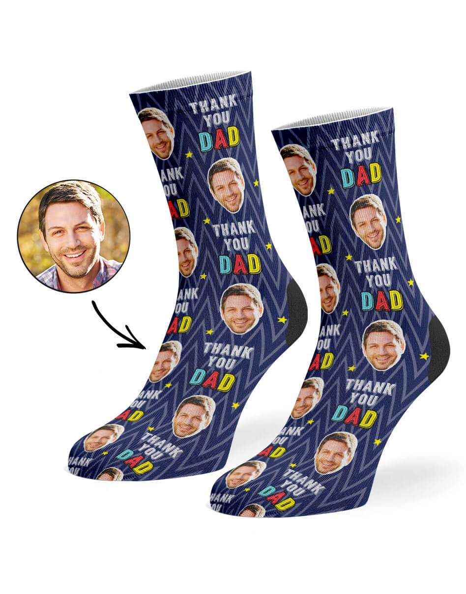 Personalised Thank You Dad Socks