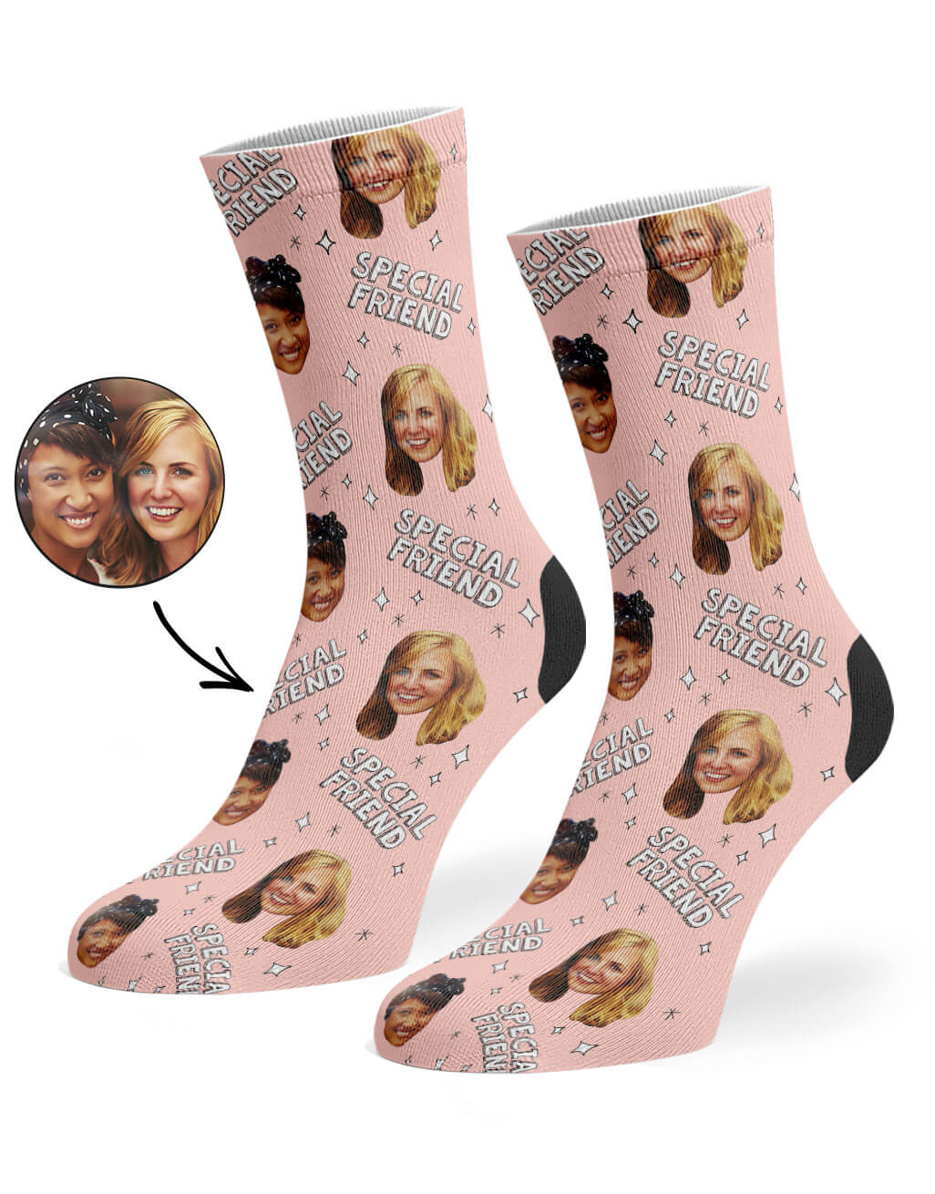 Special Friend Socks With Their Photo On