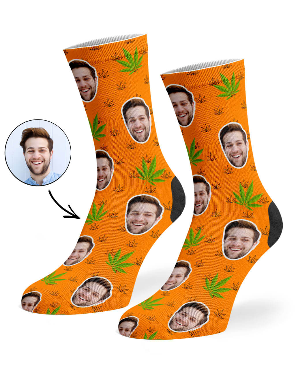 Custom Photo Marijuana Socks