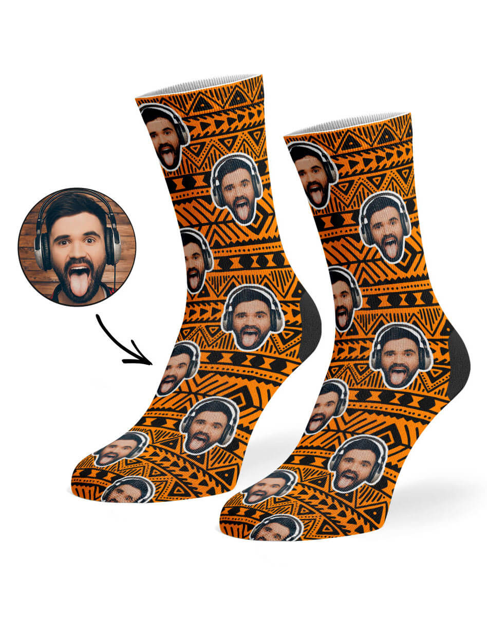 Custom Printed Tribal Aztec Socks