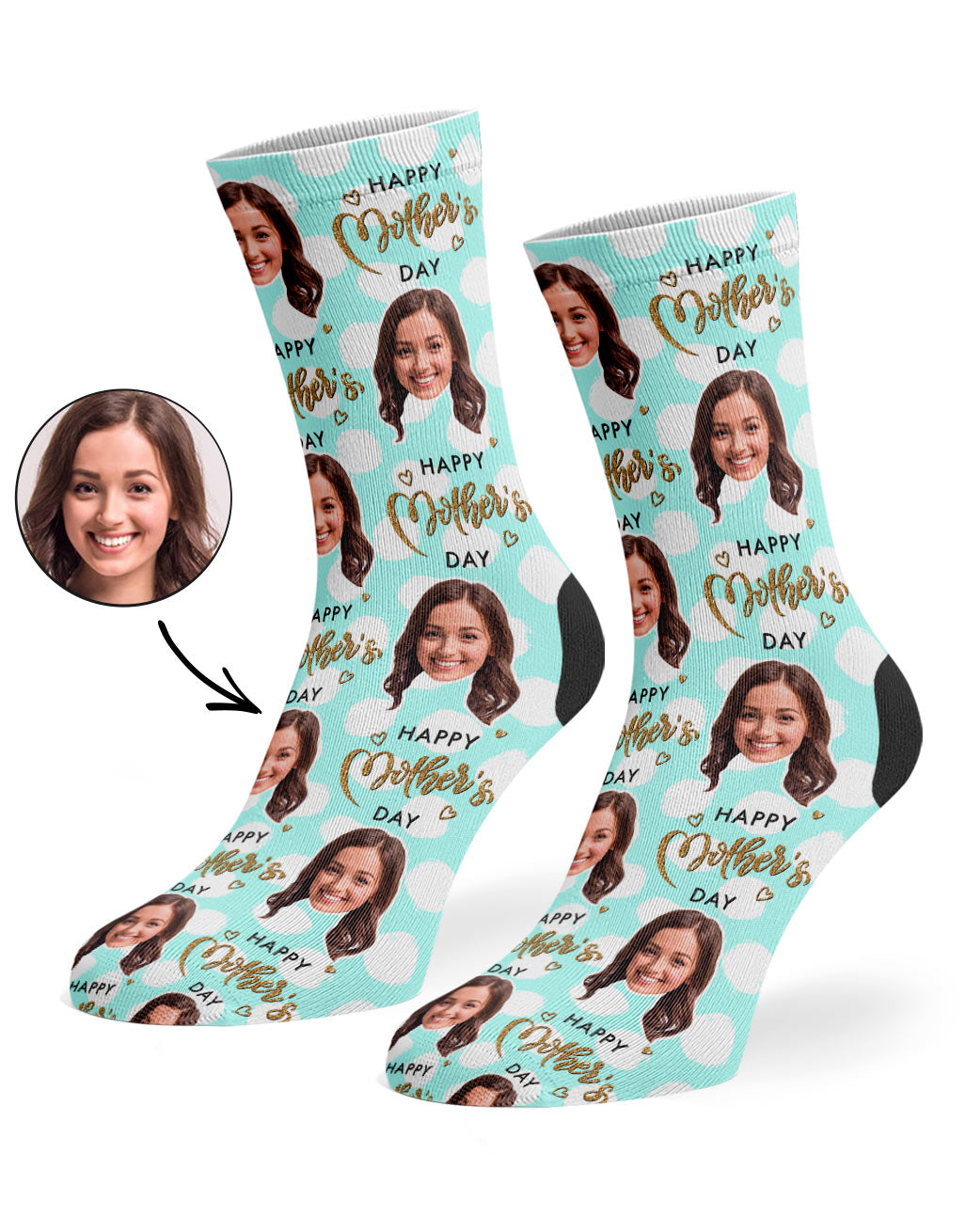 Mother's Day Spotty Socks Gift