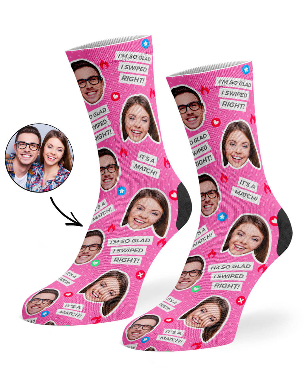 Tinder Socks Gift